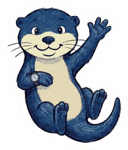 Otter sticker