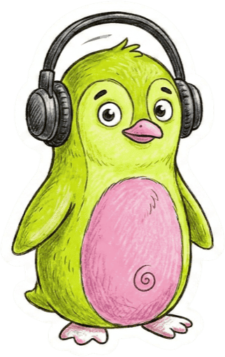 Penguin sticker